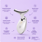 AlmaSkin - Masajeador Facial y Cuello con LED Antiedad